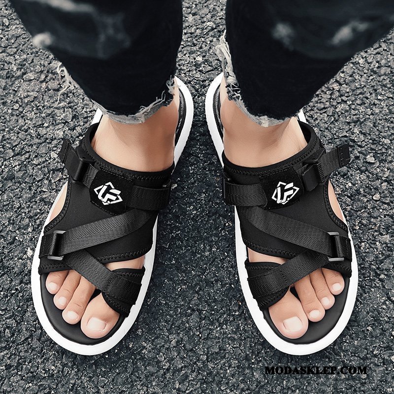Męskie Kapcie Sprzedam Sportowe Moda Outdoor Sandały Buty Czarny Czerwony