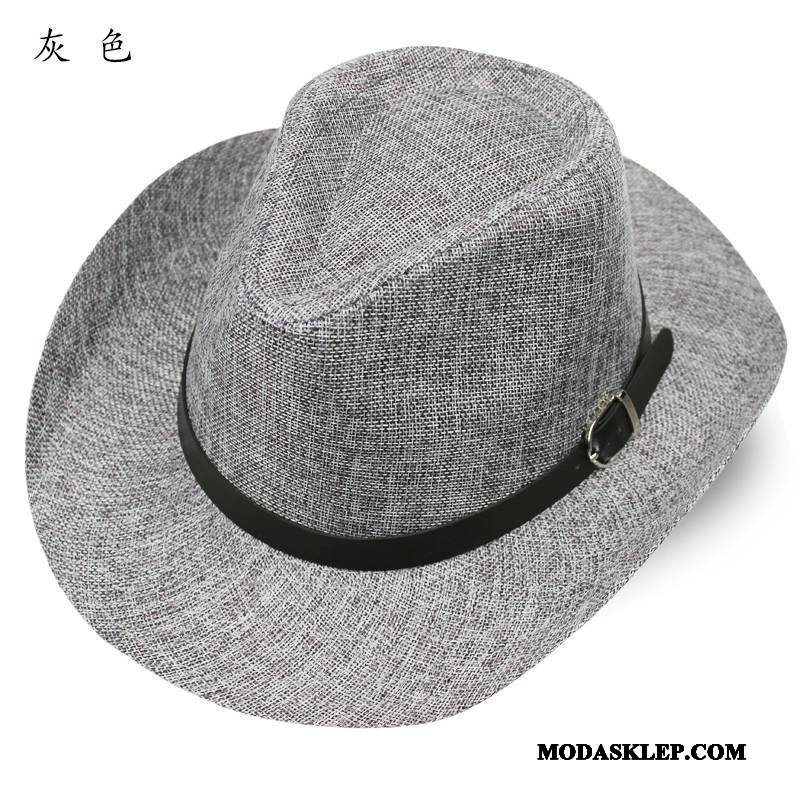 Męskie Kapelusz Oferta Brytyjski Casual Oddychające Podróż Vintage Szary