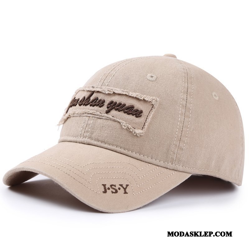 Męskie Kapelusz Online Wiosna Jesień Moda Czapka Baseballowa Męska Khaki