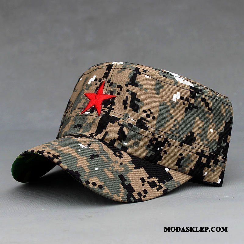 Męskie Kapelusz Sprzedam Męska Damska Casual Dorosły Outdoor Kamuflaż Czerwony