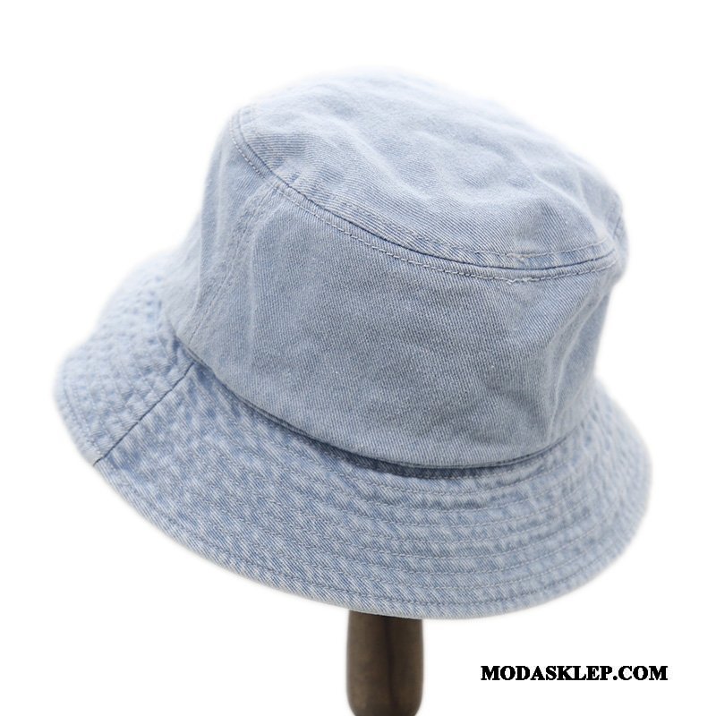 Męskie Kapelusz Sprzedam Vintage Casual Trendy Męska Damska Jasny Niebieski Czysta