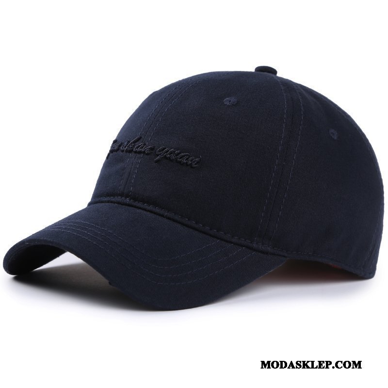 Męskie Kapelusz Tanie Czapka Męska Trendy Casual Outdoor Ciemno Niebieski Czarny