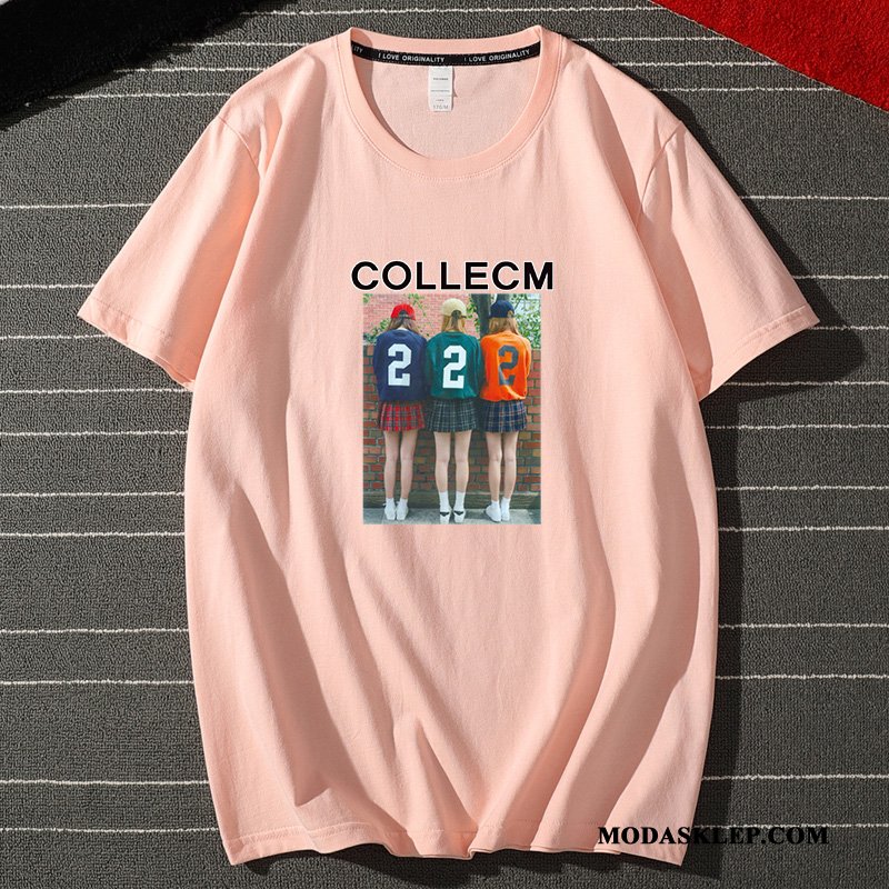 Męskie Koszulki Sprzedam Proste Tendencja T-shirt Zakochani Student Proszek