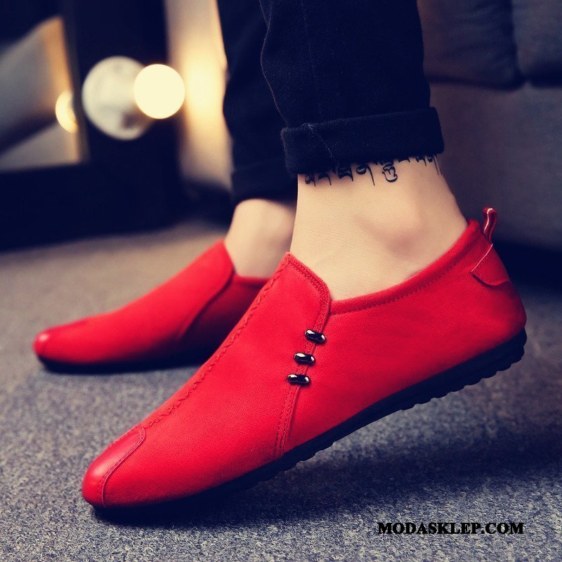 Męskie Mokasyny Kup Buty Żeglarskie 2019 Tendencja Wiosna Casual Czerwony
