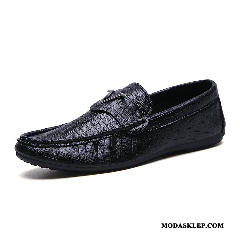 Męskie Mokasyny Oferta 2019 Tendencja Lato Buty Żeglarskie Wiosna Biały Czarny Czerwony