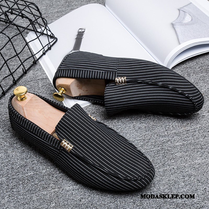 Męskie Mokasyny Sklep Buty 2019 Casual Płótno Tendencja Czarny