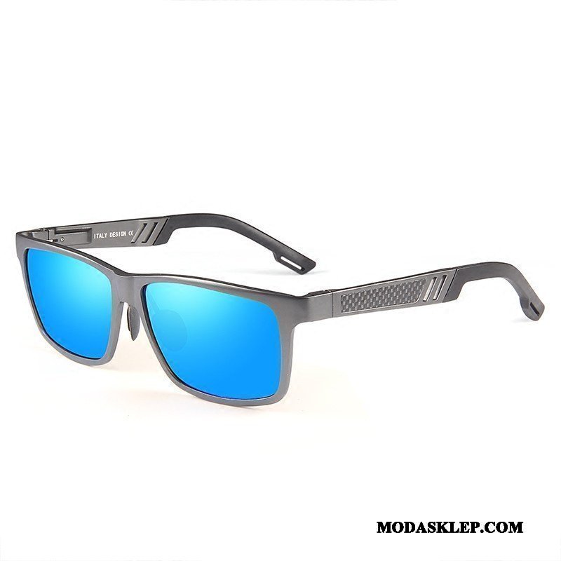 Męskie Okulary Przeciwsłoneczne Online Polaryzator Męska Trendy Aluminium Magnezu Sportowe Niebieski
