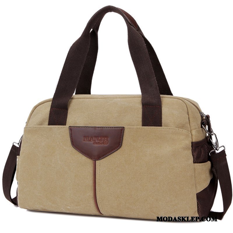 Męskie Plecak Podróżny Kupię Płótno Męska Trendy Casual Brytyjski Khaki