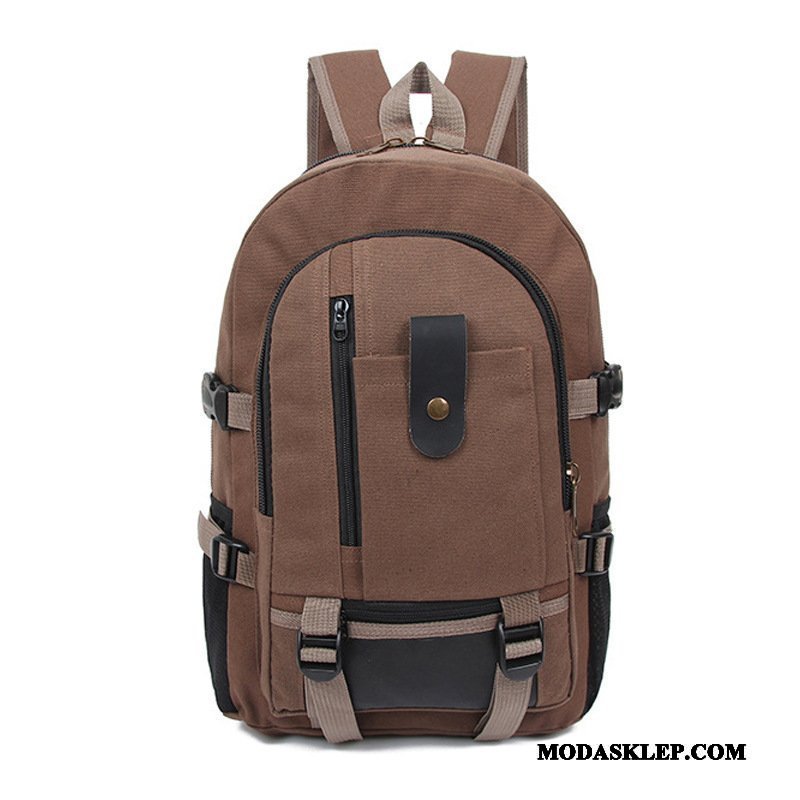 Męskie Plecak Podróżny Oferta Męska Tornister Szkolny Moda Torba Turystyczna Nowy Brązowy