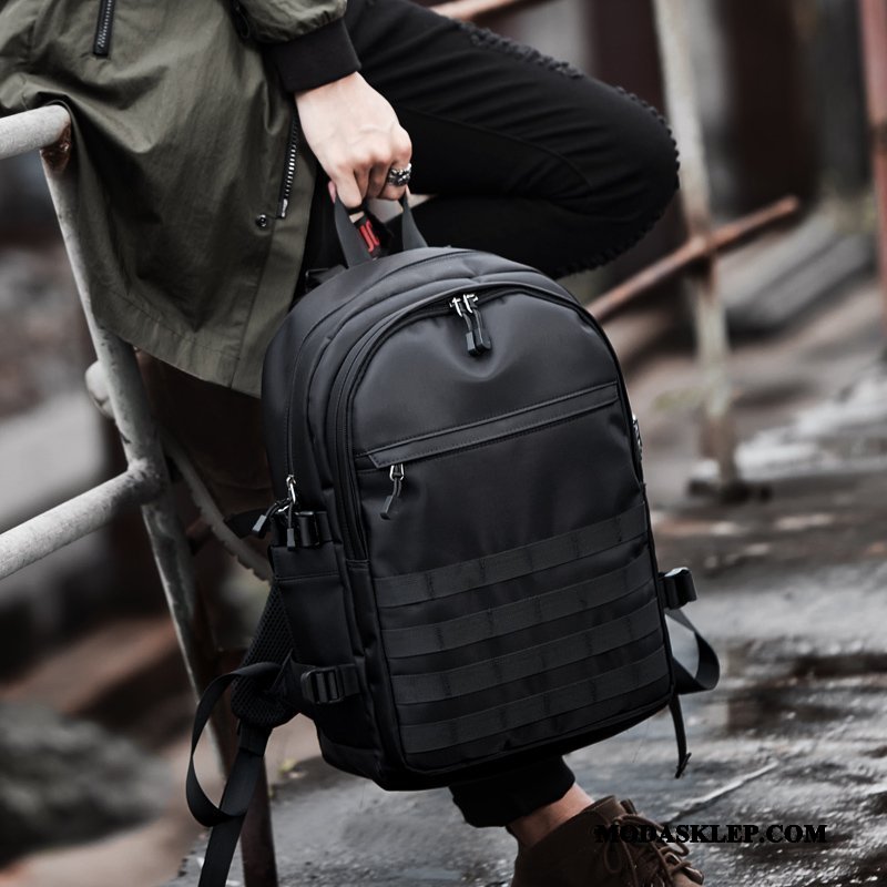 Męskie Plecak Podróżny Sprzedam Tornister Szkolny Student Moda Męska Casual Czarny
