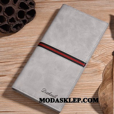 Męskie Portfele Online 2019 Nowy Młodzież Cienkie Trendy Szary