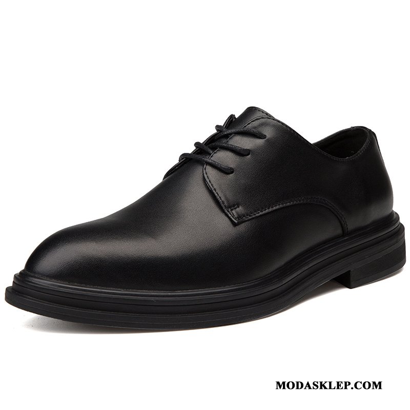 Męskie Półbuty Wizytowe Tanie Męska Casual Skórzane Buty Tendencja Biznes Czarny