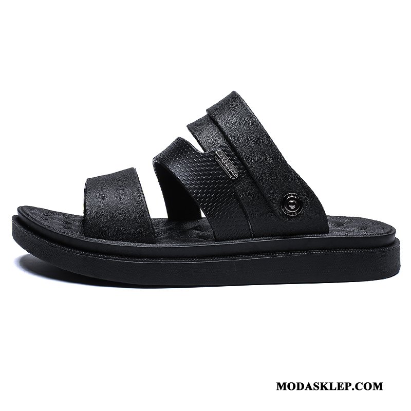 Męskie Sandały Kup Plażowe Miękka Podeszwa Tendencja Lato Buty Czarny