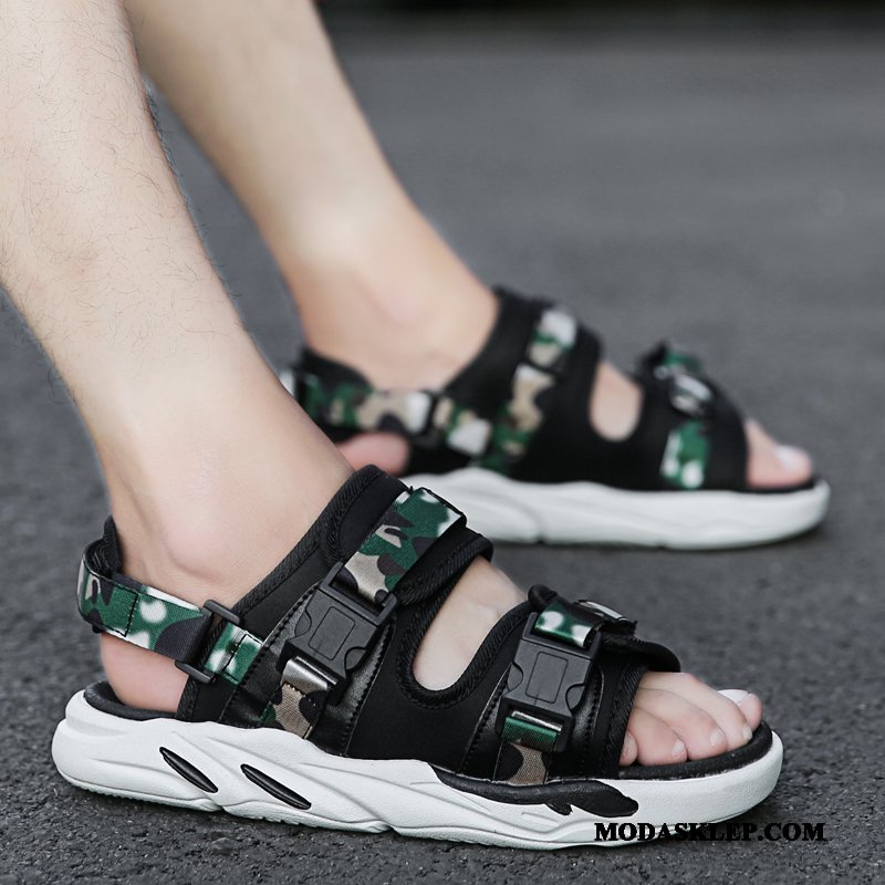 Męskie Sandały Na Sprzedaż Buty Antypoślizgowe Męska 2019 Lato Zielony