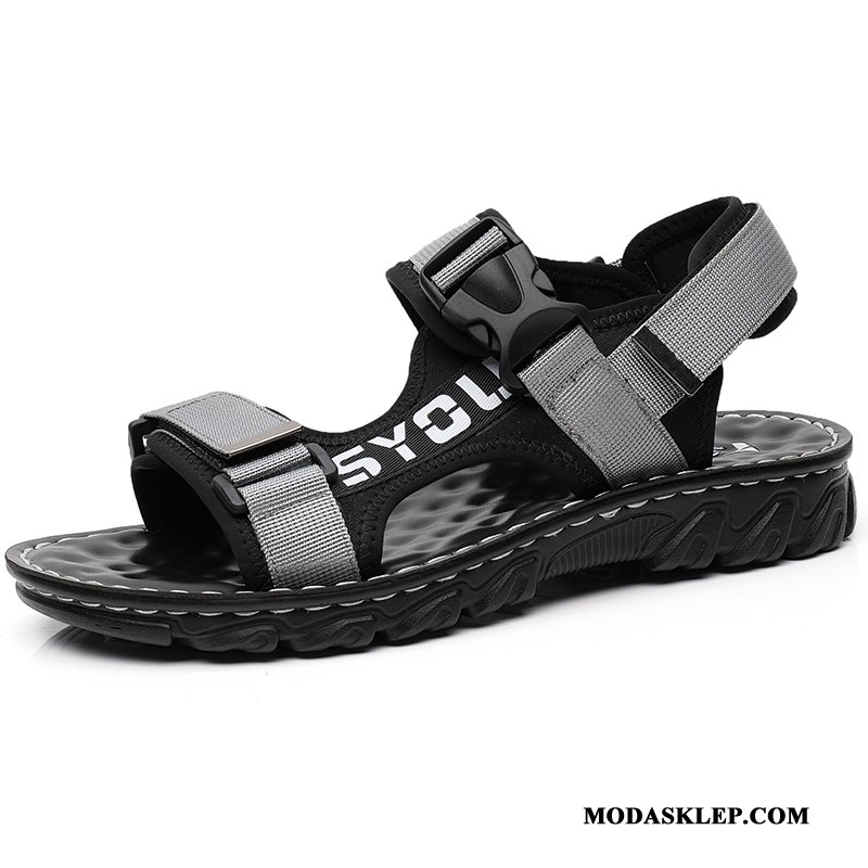 Męskie Sandały Oferta Sportowe Męska Student Outdoor Tendencja Szary