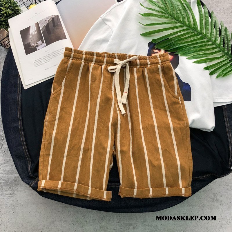 Męskie Spodenki Na Sprzedaż Casualowe Spodnie Lato Tendencja Sportowe Vintage Khaki