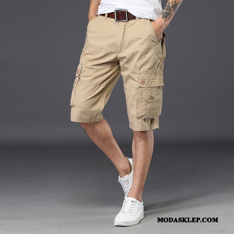 Męskie Spodenki Online Cargo Tendencja Nowy Lato Casual Khaki