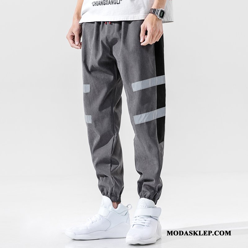 Męskie Spodnie Cargo Oferta Slim Fit Casual Męska Szerokie Spodnie Dresowe Szary