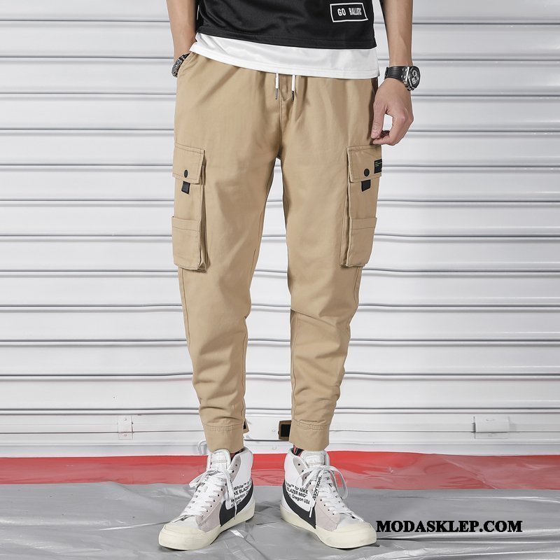 Męskie Spodnie Cargo Tanie Slim Fit Harlan Casualowe Spodnie Męska Modna Marka Khaki