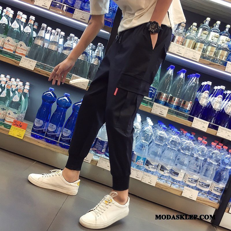 Męskie Spodnie Cargo Tanie Tendencja Męska Szerokie Jesień Slim Fit Czarny Czerwony
