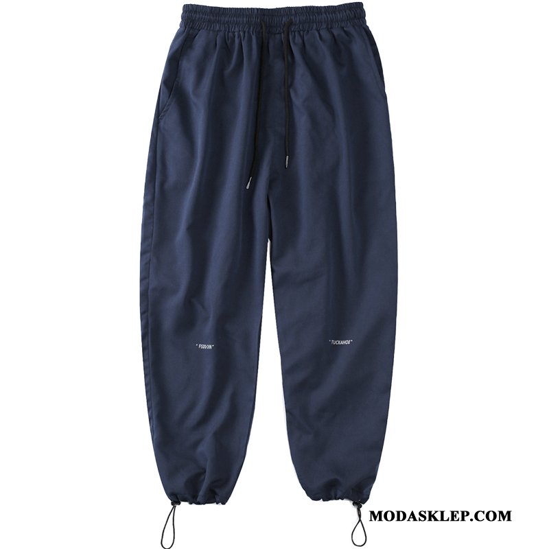Męskie Spodnie Kup Cargo Casualowe Spodnie Szerokie Męska Slim Fit Niebieski