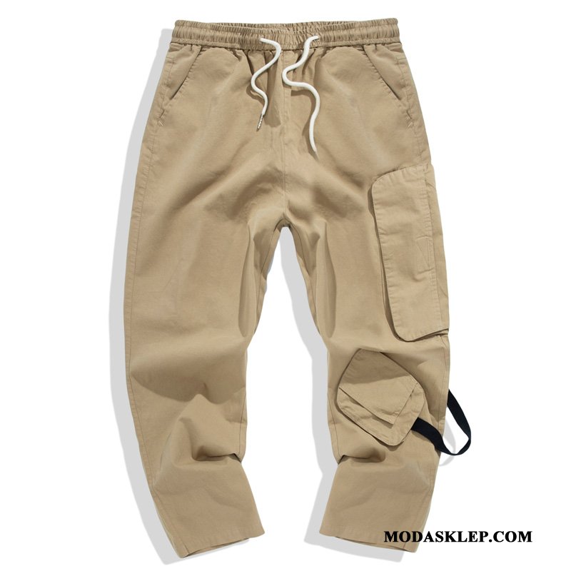 Męskie Spodnie Tanie Szerokie Męska Casualowe Spodnie Vintage Modna Marka Khaki