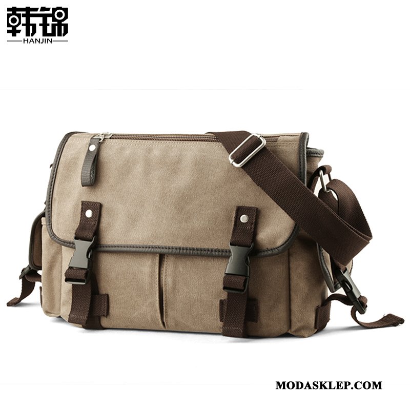 Męskie Torby Na Ramię Sklep Męska Torba Na Ramię Casual Podróż Outdoor Khaki
