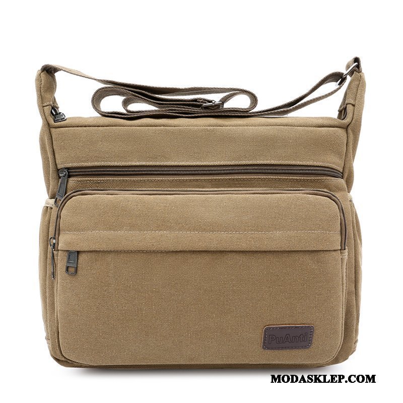 Męskie Torby Na Ramię Sprzedam Casual Torba Na Ramię Outdoor Męska Prosty Khaki